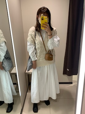 Ron Hermanのシャツワンピース（ホワイト系）を使った人気ファッション