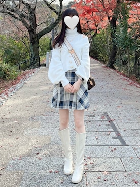 WEB限定カラーあり】ロービングチェックミニスカートを使った人気