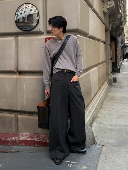 セール】Firsthand/ファーストハンド Leather Banana Big Shoulder Bag