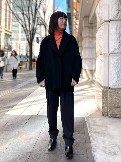CINOH/チノ】別注 WOOL CASIMERE W FACE COAT/ウールカシミアダブル