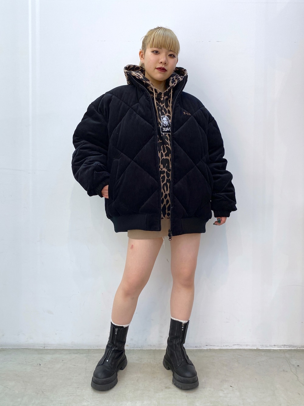 渡辺楓｜X-girlのダウンジャケット/コートを使ったコーディネート - WEAR