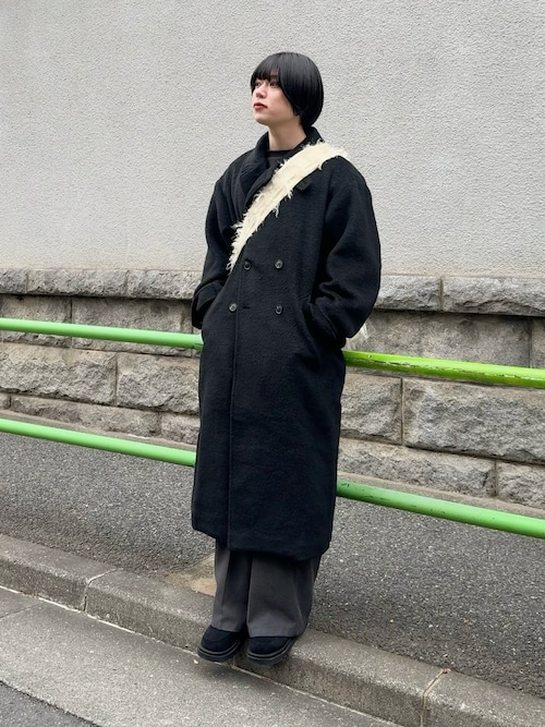 セール】【CIYOT-シヨウト-】シャギーメルトンダブルブレストオーバー