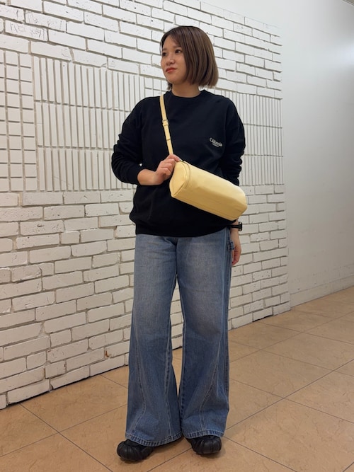 ソフトレザーロールショルダーバッグ（ショルダーバッグ）｜russet