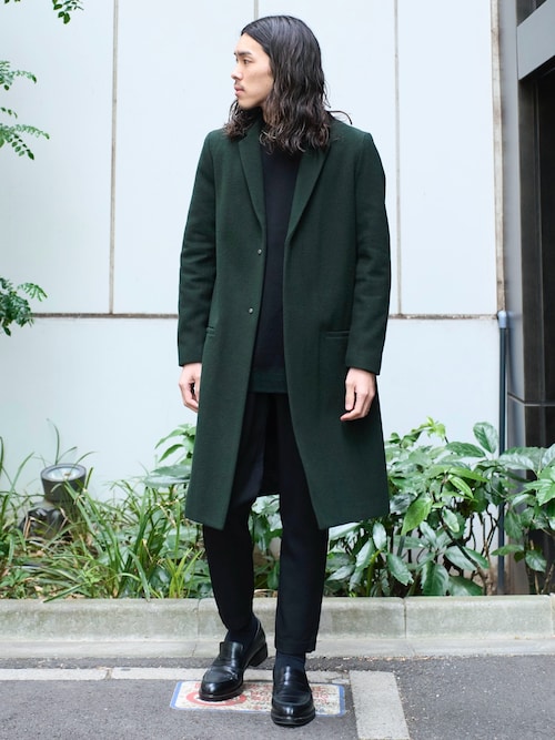 セール】【EC限定】スーパー100メルトンチェスターコート（チェスター