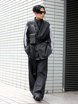 PRADA ボディバッグ ブラック テスートナイロン 三角ロゴ ウエスト