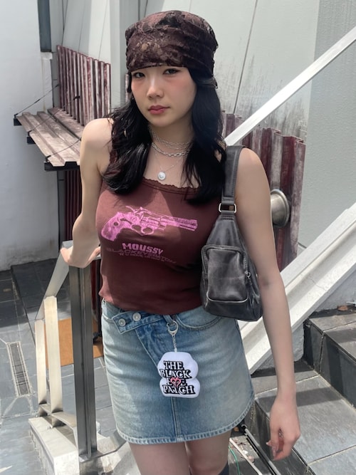 CROSS WAIST ミニスカート（デニムスカート）｜MOUSSY（マウジー）の