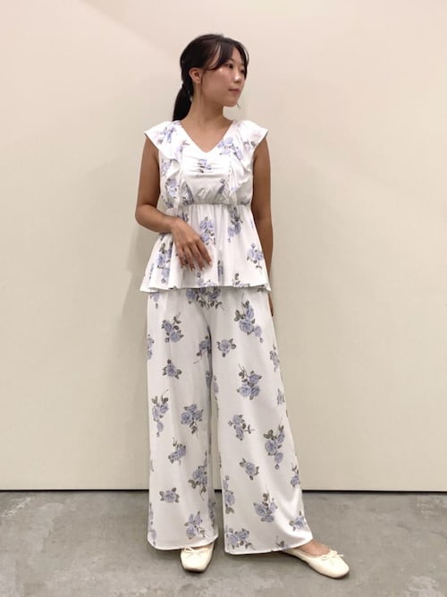 セール】中花柄カップインプルオーバー（ルームウェア/パジャマ