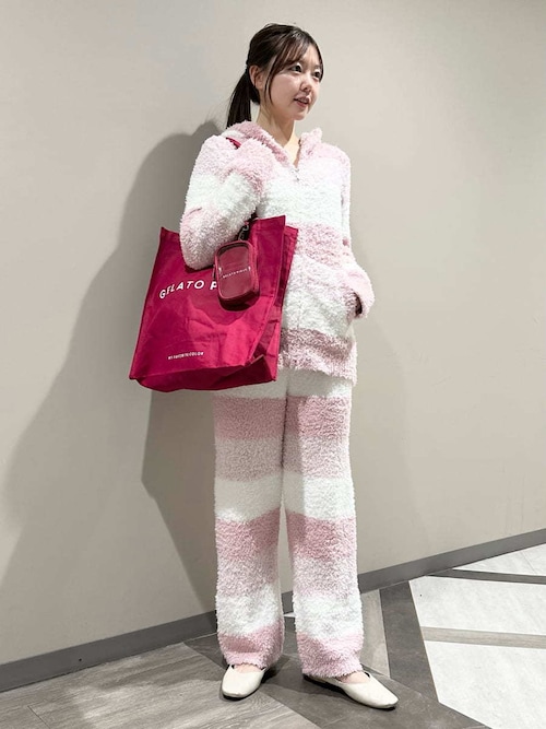 セール】ジェラート3ボーダーパーカ（ルームウェア/パジャマ）｜gelato