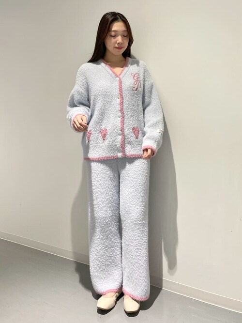 セール】ラメフェザーカーディガン（ルームウェア/パジャマ）｜gelato