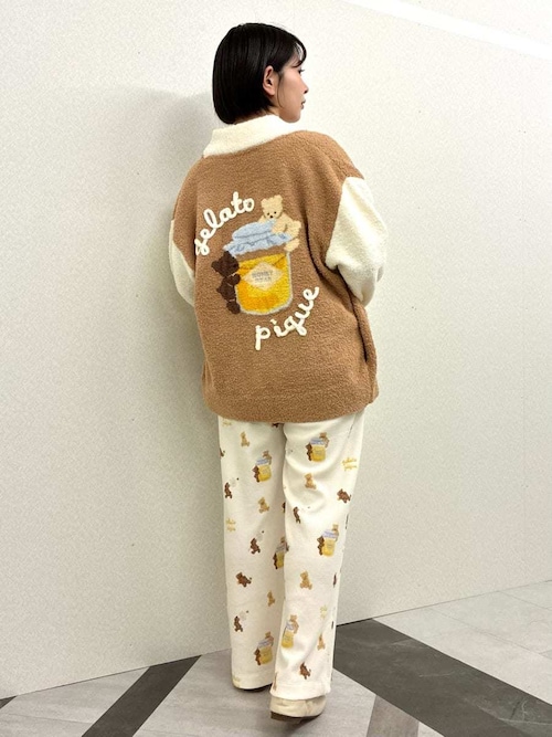 セール】はちみつベア柄ワンポイントTシャツ（ルームウェア/パジャマ