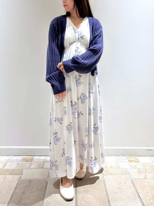 セール】中花柄カップインワンピース（ルームワンピース）｜gelato