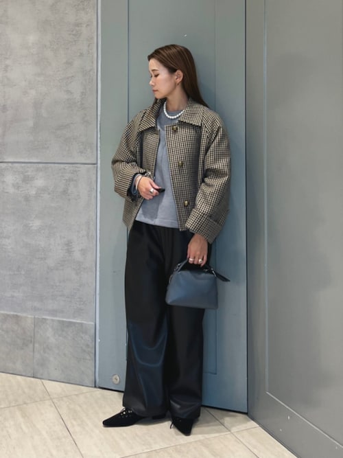 セール】チェック ショート ジャケット（テーラードジャケット