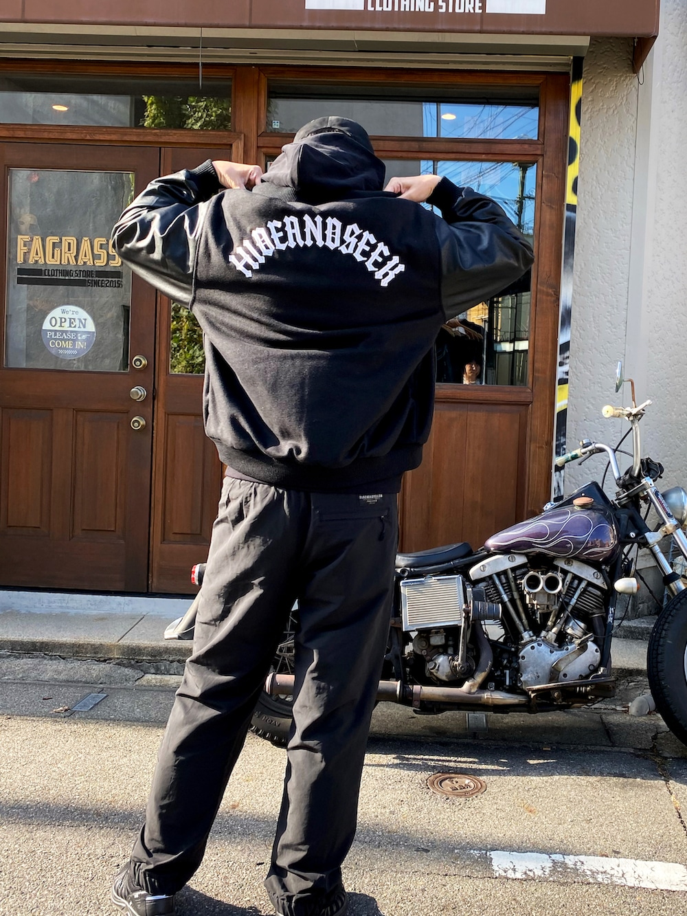 FAGRASS｜HIDE AND SEEKのスタジャンを使ったコーディネート - WEAR