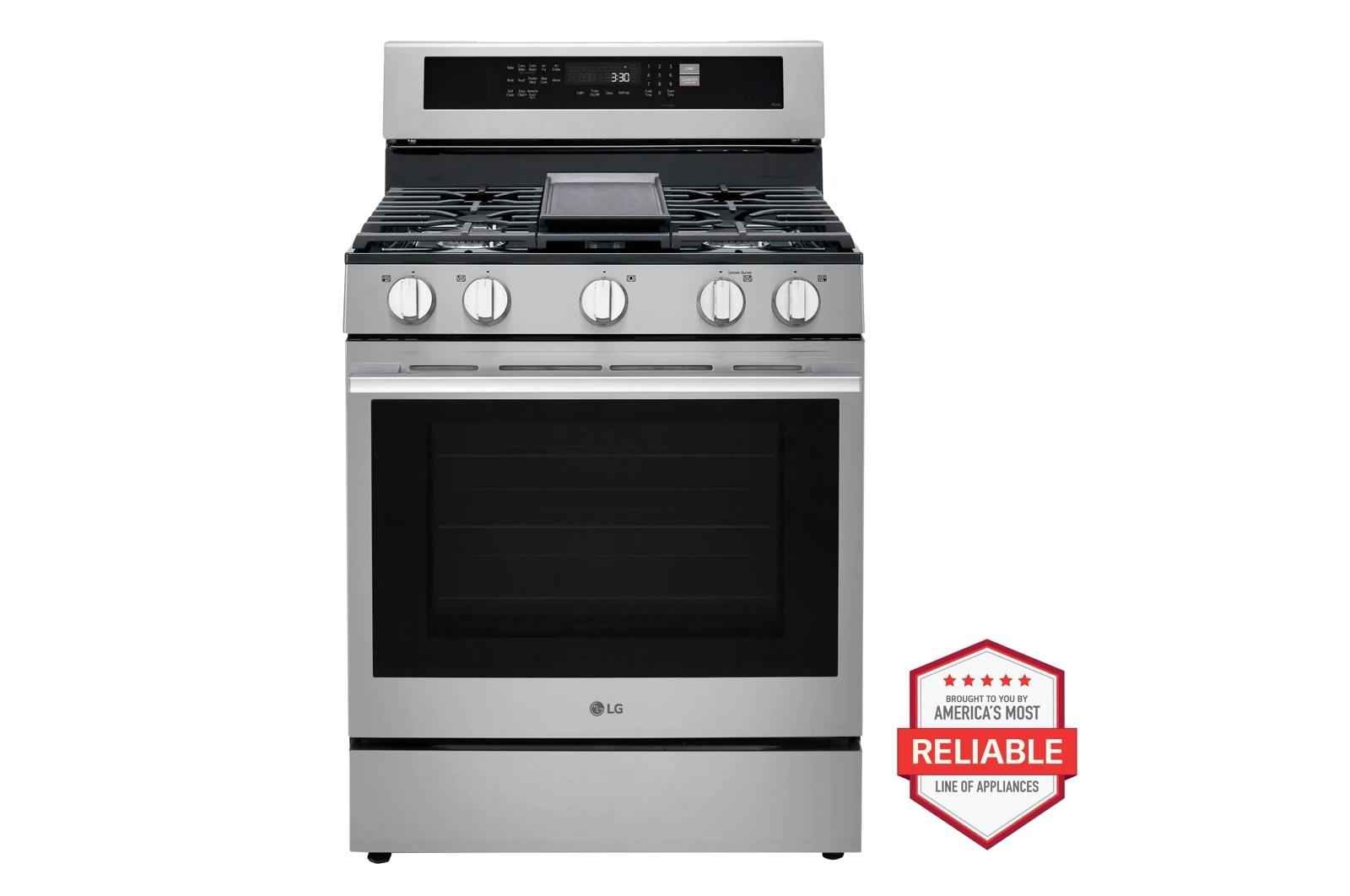 LG 6.3 cu. ft. Smart Wi-Fi Enabled Probake Convection Gas Range