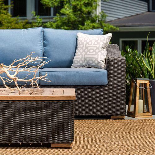 NWB4PC by La-Z-Boy - New Boston 4pc Wicker Patio Conversation Set