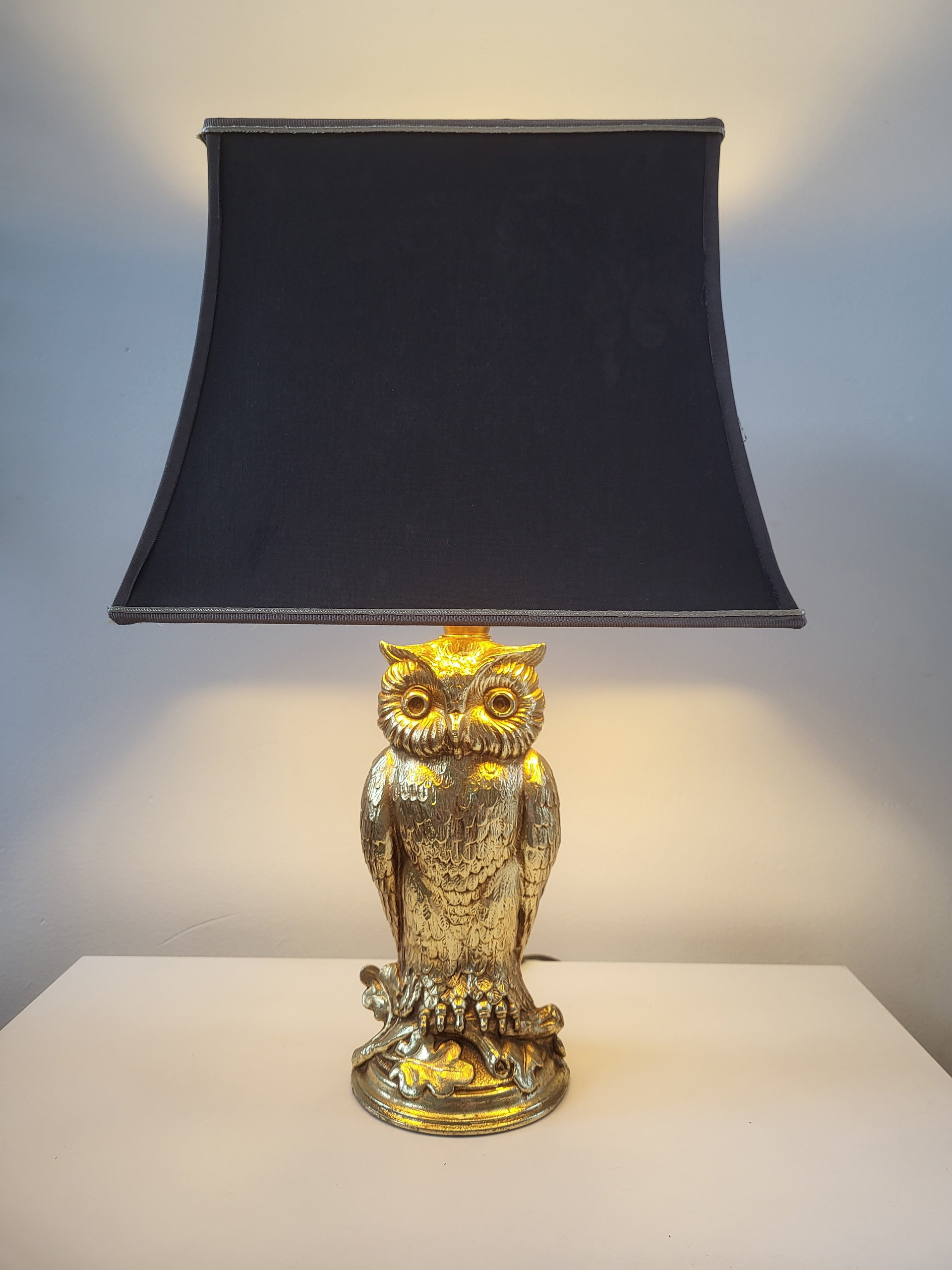 Vintage Owl Lamp Deknudt, L&L WMC - Loevsky & Loevsky, Signed