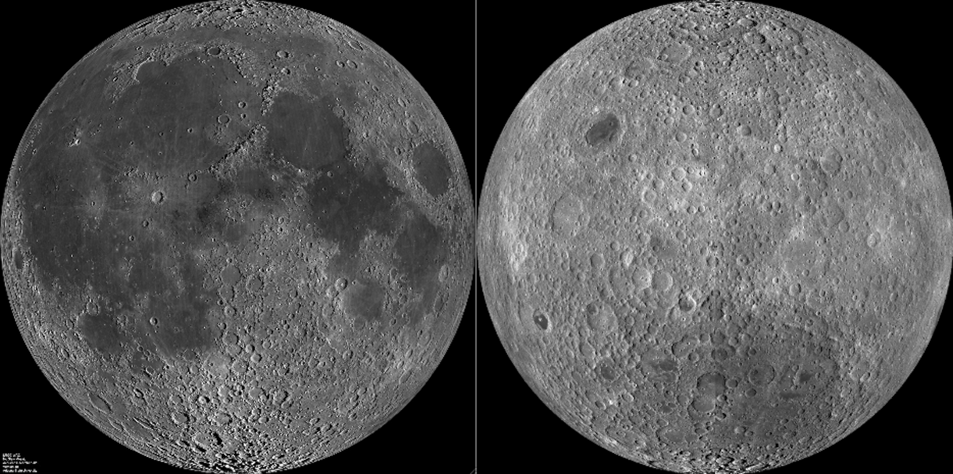 Was our two-faced moon in a small collision?