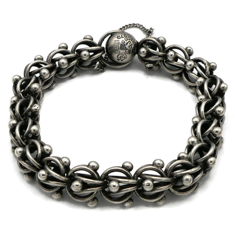 Antonio Pineda Taxco Mexican 970 Silver Bracelet 7 1/4