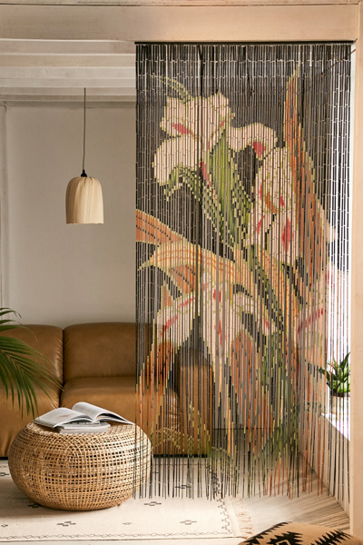 Iris Bamboo Beaded Curtain | Urban Outfitters