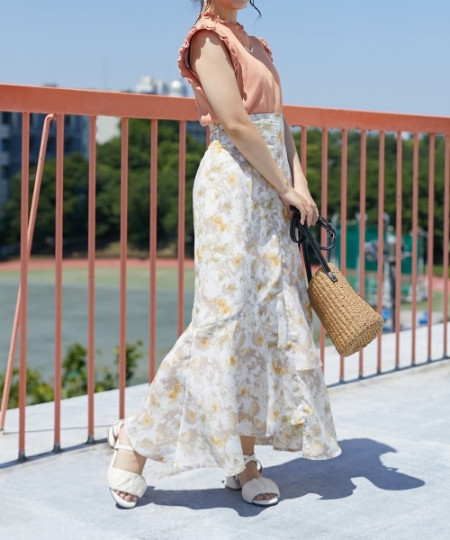 シアーギャザーサンダル/MAJESTIC LEGON(マジェスティックレゴン