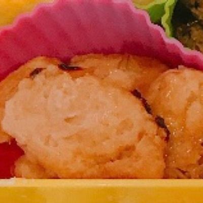 レンジで簡単、お弁当に、鶏つくね！ by クックまいななパパ