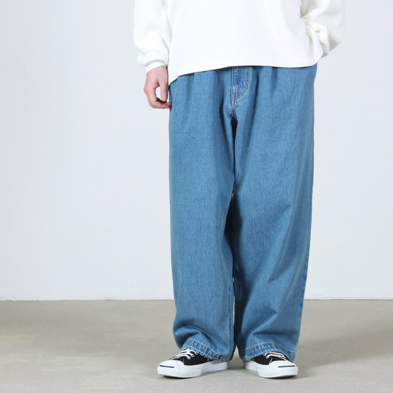 UNTRACE (アントレース) _238 ワイドデニムパンツ（LIGHT FADE）