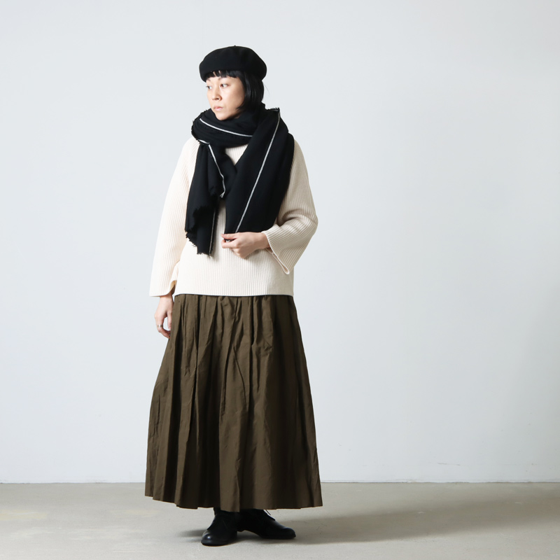 YAECA (ヤエカ) CONTEMPO WOOL STOLE / コンテンポウールストール