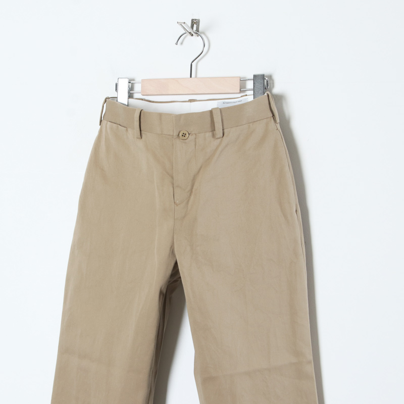 YAECA (ヤエカ) CHINO CLOTH PANTS PIPED / チノクロスパンツパイプド