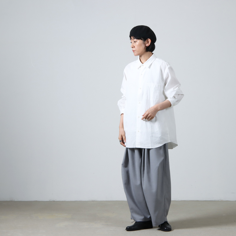 YAECA (ヤエカ) BUTTON SHITS WIDE / ボタンシャツ ワイド