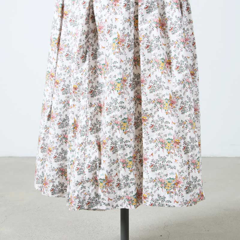 YAECA (ヤエカ) CANVAS DESIGN PAINTS GATHER SKIRT LIBERTY