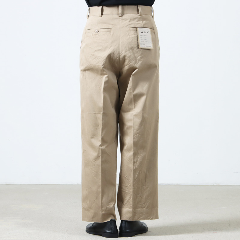 YAECA (ヤエカ) CHINO CLOTH PANTS CREASED / チノクロスパンツクリースド