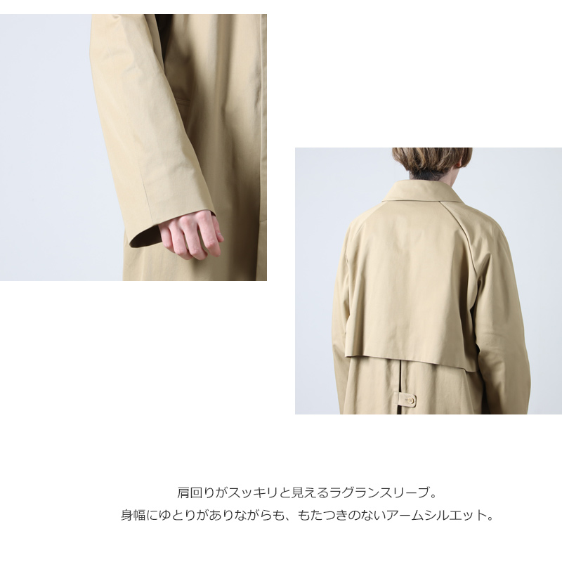 YAECA (ヤエカ) SOUTIEN COLLAR COAT STANDARD / ステンカラーコート