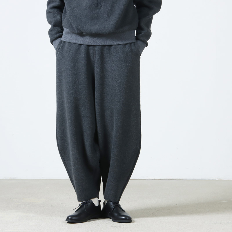 ALWEL (オルウェル) FLEECE PEG PANTS / フリースペグパンツ