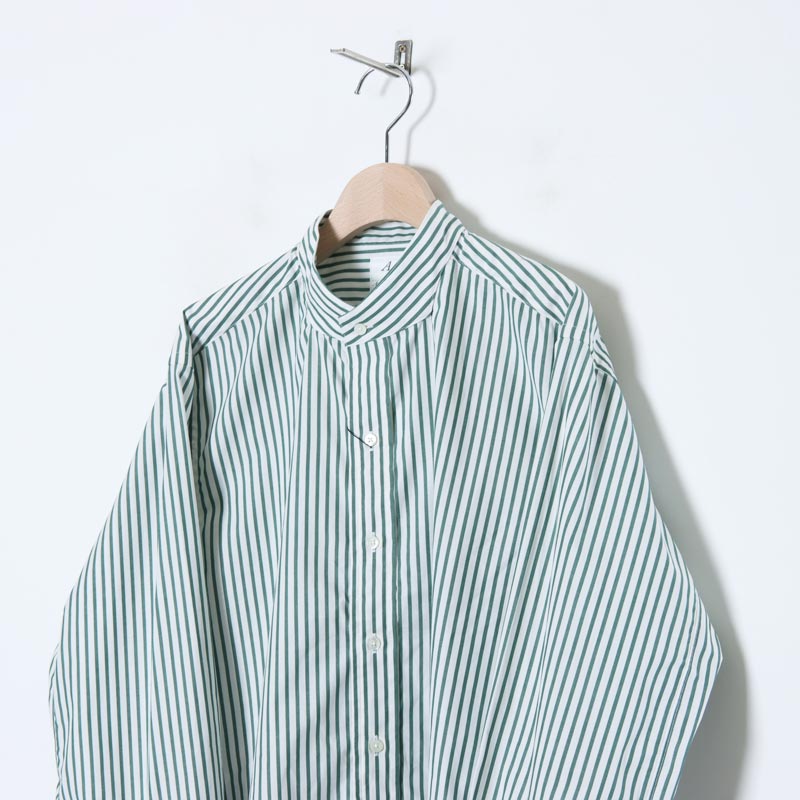 ANATOMICA (アナトミカ) BAND COLLAR SHIRTS CANDY STRIPE / バンド
