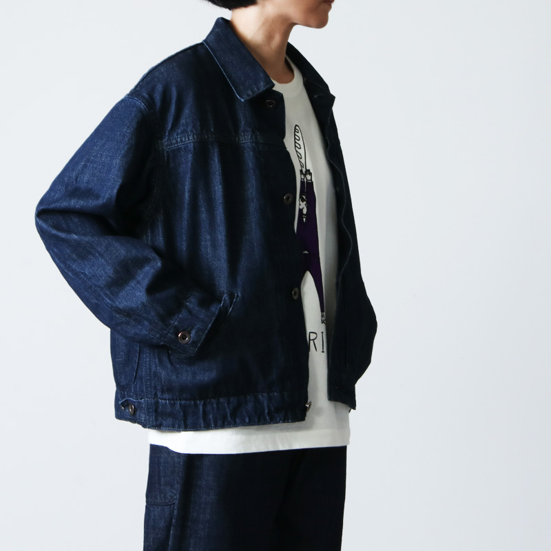 BRU NA BOINNE ダーラーデニムジャケット 襟なし レア サイズ1 BRU NA