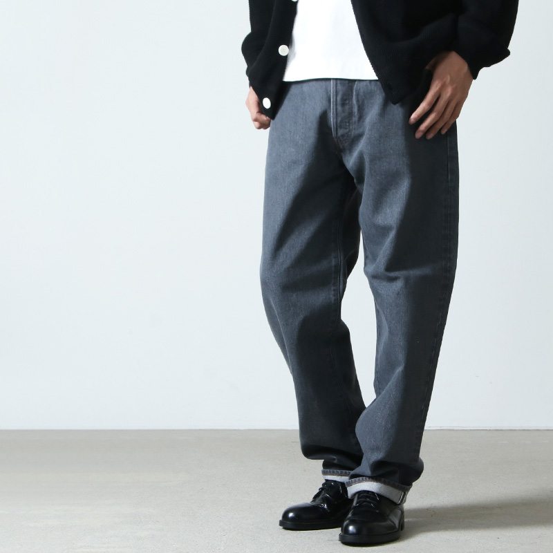 CIOTA (シオタ) グレー スビンコットン 13,5oz ストレートデニム