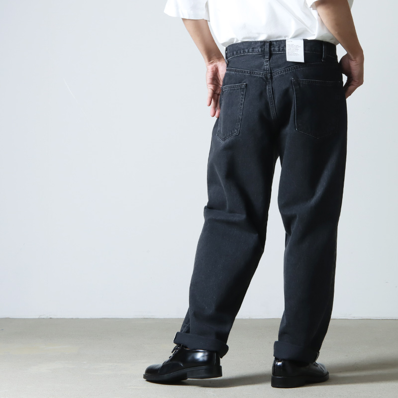 CIOTA (シオタ) ブラック スビンコットン 13,5oz ワイドテーパード