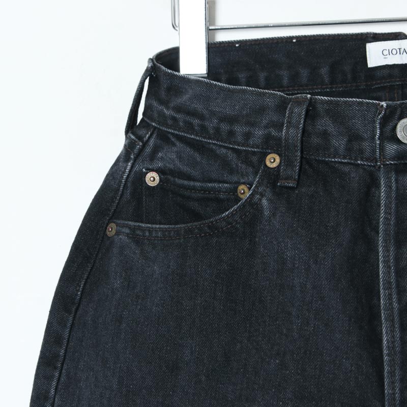 CIOTA (シオタ) ブラック スビンコットン 13,5oz ストレートデニム