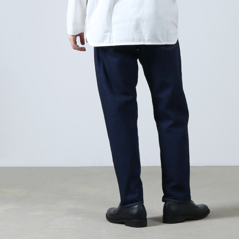CIOTA (シオタ) New Tapered 5 Pocket Pants Navy One Wash / ニュー