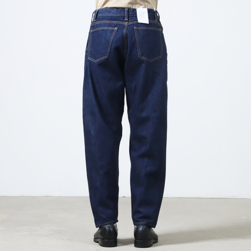 CIOTA (シオタ) New Wide Tapered 5 Pocket Pants - Navy One Wash