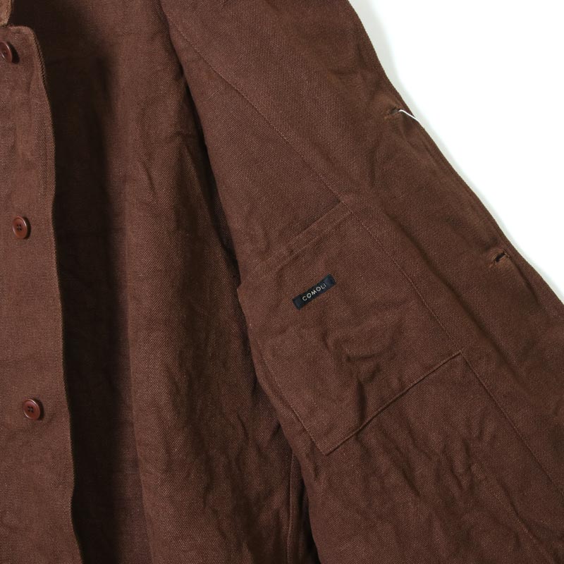 COMOLI (コモリ) ヘンプダック スタンドカラージャケット