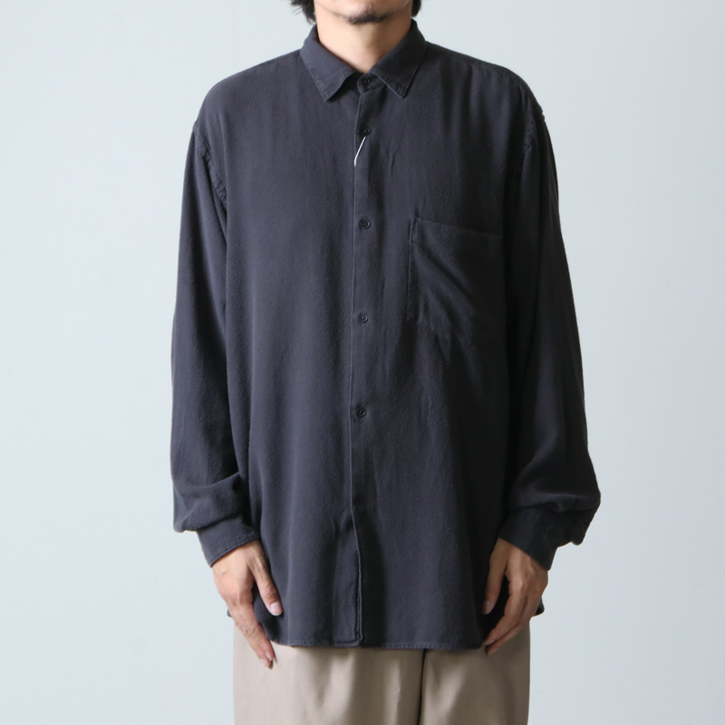 COMOLI (コモリ) シルクネル シャツ