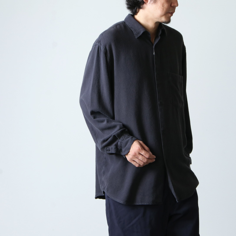 COMOLI (コモリ) シルクネル シャツ