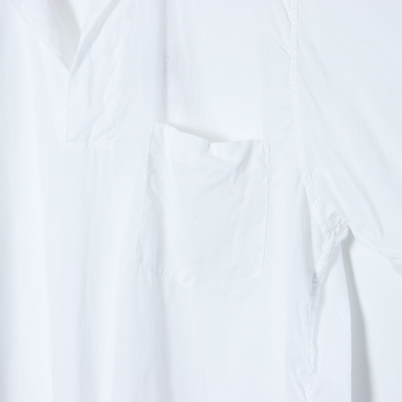 COMOLI (コモリ) ベタシャン スキッパー半袖シャツ