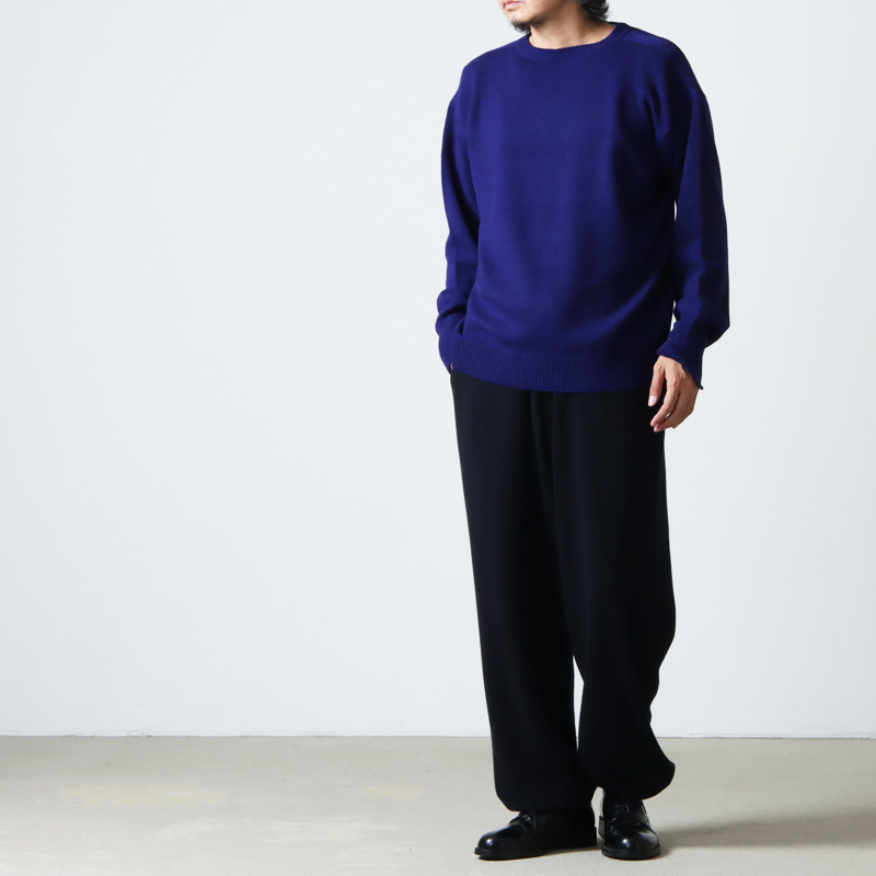 COMOLI (コモリ) ラムズウール ガンジーネックニット