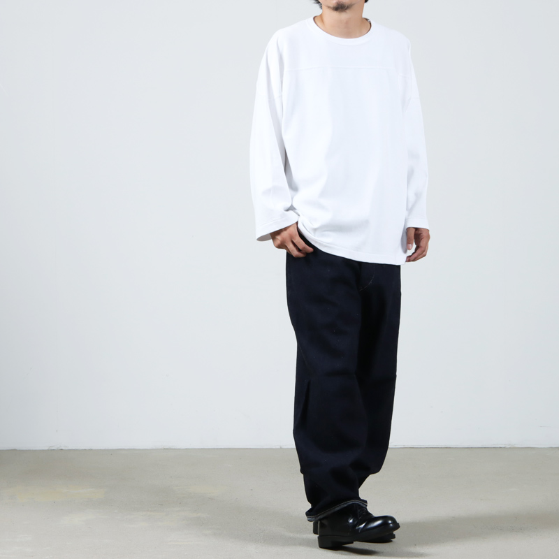 COMOLI (コモリ) フットボールTシャツ