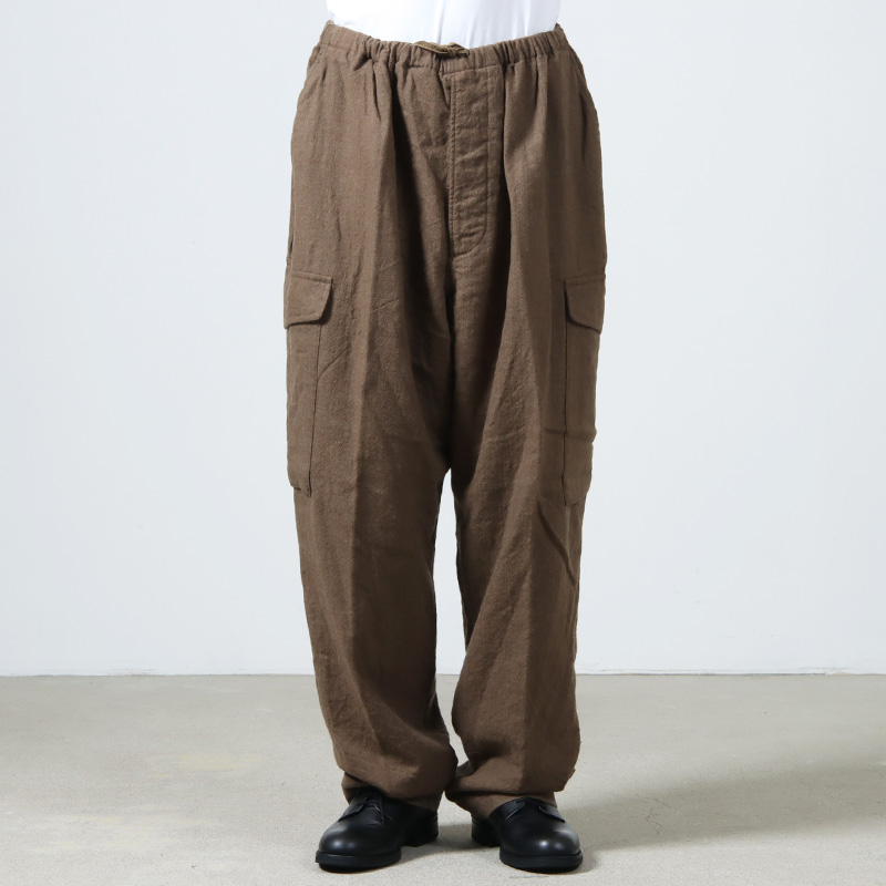 COMOLI (コモリ) KHAKI縮絨ウール 6Pパンツ