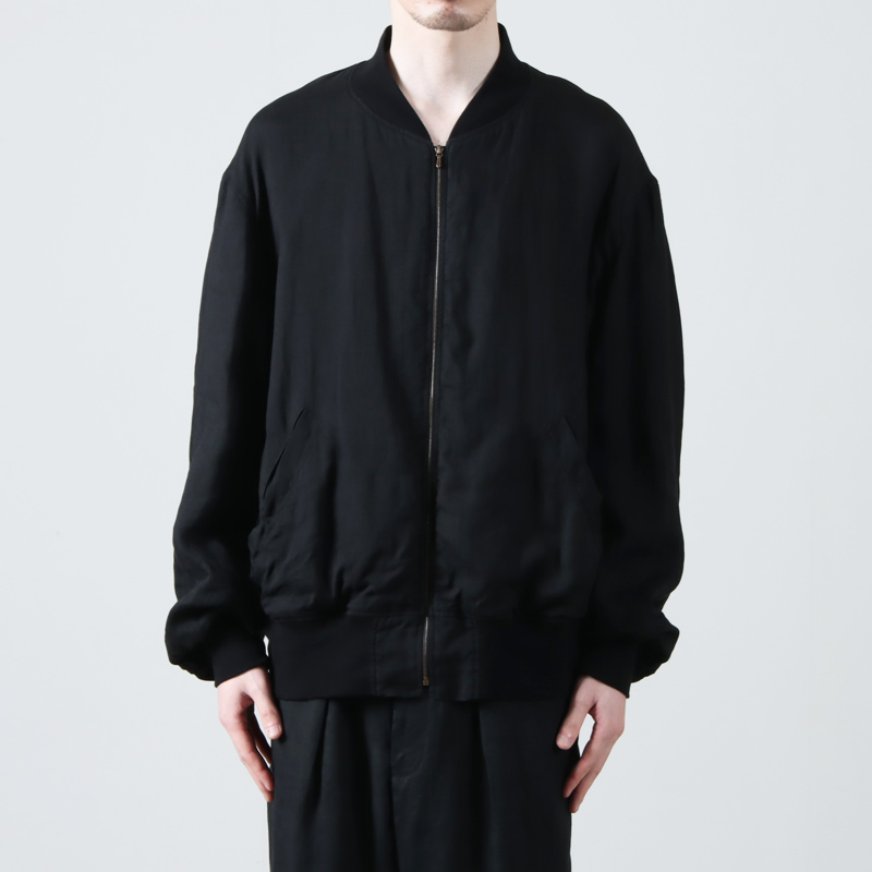 COMOLI (コモリ) リネンWクロス ジップブルゾン