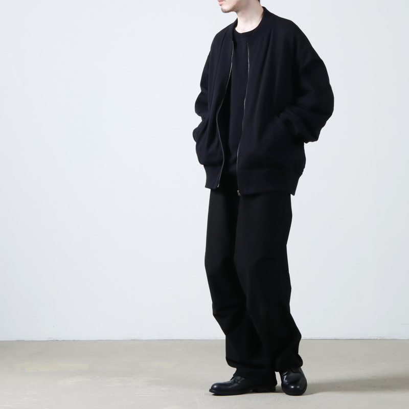 COMOLI (コモリ) ウールニット ジップブルゾン