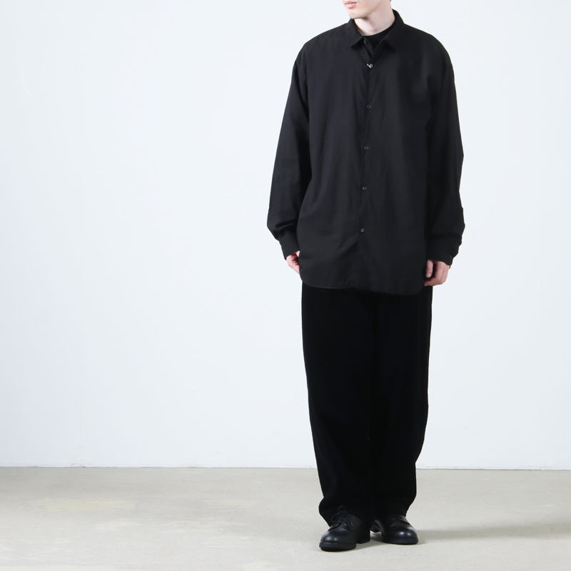 COMOLI (コモリ) KHADIコットンWレイヤー コモリシャツ